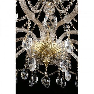 Подвесная люстра 82*70-120 см, 10*E14, 60W, Aployt Anula APL.810.03.10, золотой