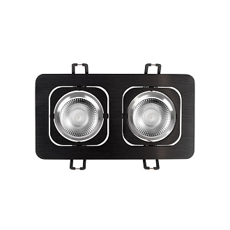 Встраиваемый светильник 18*10*2,5 см, GU10 LOFT IT Trick 10342/2 Black черный, вр 15,5*8,5 см