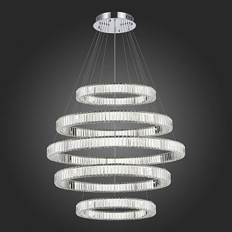 Люстра подвесная 100*100 см, 1*LED 255W 4000K хром ST Luce Tivoli SL1622.103.05