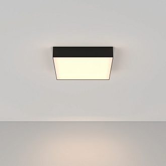 Накладной светильник 30*30*6 см, LED, 36W, 3000К, Maytoni Technical Zon C032CL-36W3K-SQ-B черный