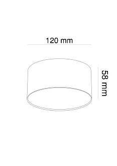 Светильник 12 см, 12W, 3000K, Maytoni Technical Zon C032CL-L12B3K, черный