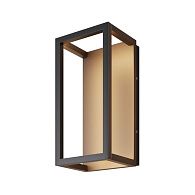 Уличный настенный светильник 25 см, 12W, 3000K, Maytoni Frame O527WL-L12B3K, черный