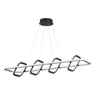 Светильник диммируемый, пульт ДУ 120*31*200 см, LED 175 W, 4000К Черный Novotech Over 359185 IP20