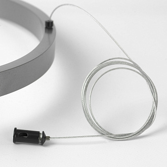 Люстра подвесная 50*155 см, 1*LED*40W 4000K серый Lussole Bradford LSP-7164