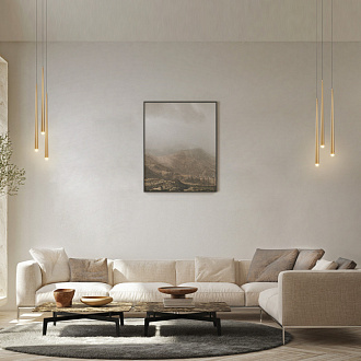 Подвесной светильник 26*26*369,3 см, LED, 19W, 3000К-4000К, Maytoni cascade MOD132PL-L18BK черный