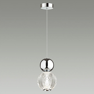 Светодиодный светильник 11 см, 7W, 4000K, Odeon Light CRYSTAL 5007/7L, хром