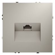 Розетка компьютерная встраиваемая Voltum S70 RJ45 кат.6, кашемир пластик Soft touch VLS060103