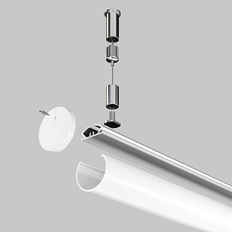 Алюминиевый профиль  Подвесной *15*2000 мм для светодиодной ленты Maytoni Led strip Серебро ALM-D30-S-2M