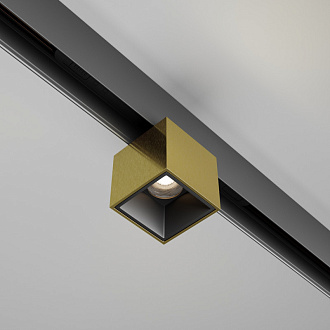 Светильник 19,3*5,3*9,6 см, LED, 7W, Maytoni Technical Alfa S TR133-4-7W-DS-BS латунный, 3000-6000K, 50°, Dim