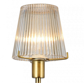 Бра Favourite Copita 2778-1W, D165*W130*H420, французское золото, плафон из прозрачного рифленого стекла