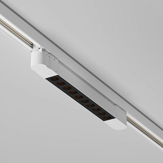 Трековый трехфазный светильник 38 см, 10W, 2700K, Maytoni Points TR195-3-10W2.7K-M-W, белый