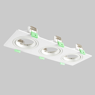 Встраиваемый светильник 26 см, Crystal Lux CLT 002C3 WH V2, белый, вр 23,5*8 см
