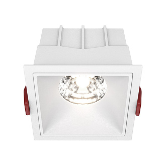 Светильник 9 см, 15W, 4000K, Technical DL043-01-15W4K-D-SQ-W, белый, 36°, Dim, Triac
