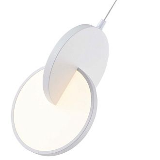 Подвес 17*40,5-198 см, 1*LED, 7W, 3000K, F-Promo Grahan 4610-1P, белый