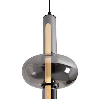 Подвесной светильник 17,5*17,5*264 см, LED, 8W, 3000К, Freya Swim FR6187PL-L9SM черный