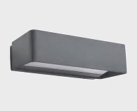 Уличный настенный светильник 24 см, 12W, 3000K, Italline IT3005, серый