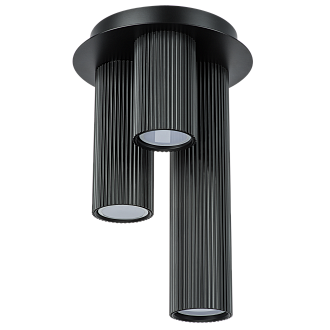 Светильник 15 см, 3*GU10*18W Черный матовый Lightstar Roma 718037
