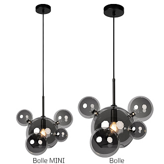 Подвесной светильник 41*31 см, 1*E14*40W LOFT IT Bolle 2029-P6 mini черный