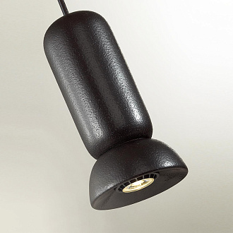 Подвес 11*11*120 см, 1 GU10*4W, Odeon Light Kerama, черный 5054/1D