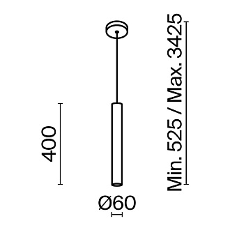Подвесной светильник  6*0*40 см, GU10 1 6W, К, Золото Maytoni Pro Focus MOD161PL-01G1