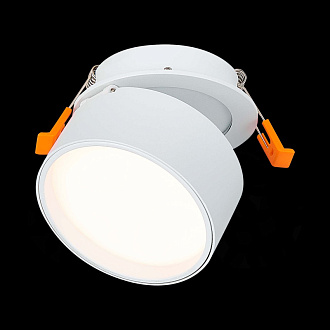 Встраиваемый поворотный светильник 9 см, 9W, 3000K ST LUCE ST651.538.09 Белый