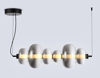 Подвесной светодиодный светильник 74,5*23*23- см, **W, 3000K, Ambrella Light High Light LH11072, черный