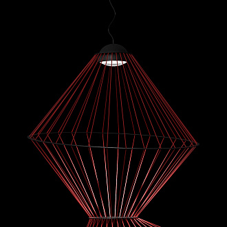 Подвесный светильник 94*175 см, 1*LED*30W 3000K LOFT IT Beam 10292/B Red красный