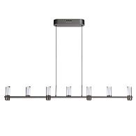Подвесной светильник 120*5*200- см, 7*LED*40W, 3000K, Odeon Light Defance 7143/45L, черный