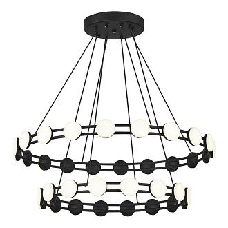 Каскадная люстра 80*120 см, 1*LED*70W, 4000K, ST-Luce Monro SL6610.403.36, черный