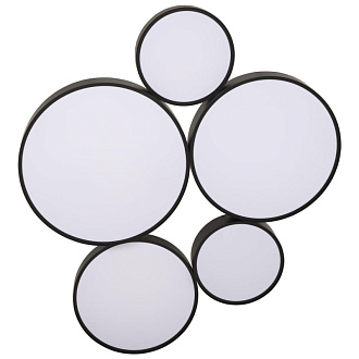 Светильник 90*10,6*0,7 см, 5*LED*W, 4000K, Loft It Drum 10218 Black, Черный