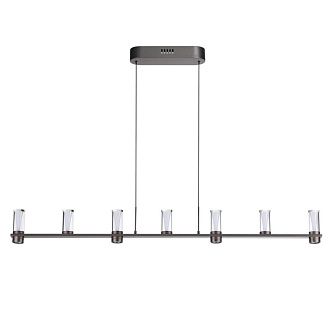 Подвесной светильник 120*5*200- см, 7*LED*40W, 3000K, Odeon Light Defance 7143/45L, черный