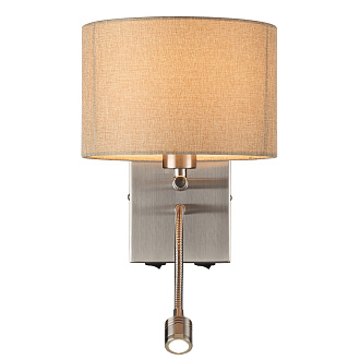Светильник 26 см, Е14+LED, Lumion 8250/2W, никель