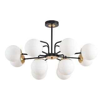 Люстра потолочная *48*47- см, 12*E27*60W, Lumion Elrona 8375/12C, черный; латунь