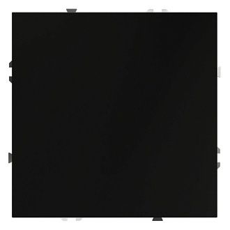 Заглушка Voltum S70 с суппортом, черный матовый пластик Soft touch VLS080108