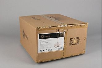 Подвесная люстра 70*45-143,5 см, 6*E14, 40W, Aployt Zhaklin APL.744.03.06, золотой