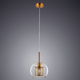 Светильник подвесной Arte Lamp Manchester A7620SP-1AB, диаметр 20 см, бронза