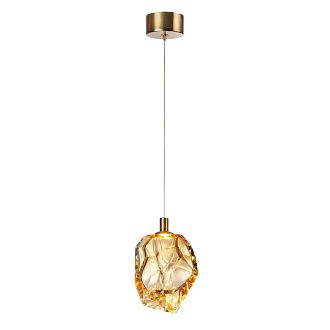 Подвесной светильник 13*16*250- см, 1*LED*4W, 3000K, Odeon Light Gemme 7111/4LB, золотой