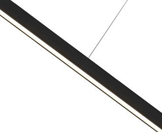 Линейный подвесной светильник 120 см, 32W, 3000K, Italline IT013-6021 black 3000K, черный