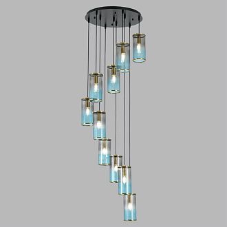 Люстра 50*50*273-273 см, 10*E14*40W, Lumion Murano 8401/10, черный