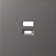 Donel S08 матовый титан накладка для розеток USB, серия DB, DS28645