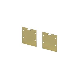 Комплект заглушек (для профиля 35×35) 2 шт., ALM-3535BT-BR-EC 642039, *4*4 см, Maytoni Led Strip 642039, Латунь