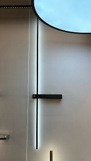 Настенный светильник 99 см, 9W, 3000-6000K, Crystal Lux CLT 077W1000 BL, черный