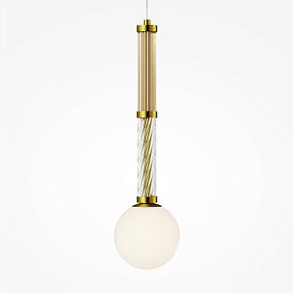 Накладной светильник 12*12*349,5 см, 1*G9, 28W, Maytoni TEATRO MOD287PL-01BS латунный