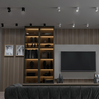 Светильник 8 см, 18W, 4000K, Novotech Eddy 358947, белый