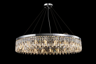 Люстра 1200*220, 20*E14, 40W NewRgy Cristallo F6-ф1200*H220 CHROME, Хром