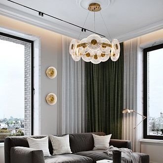 Подвесная люстра *63*150 см, LED 144W, 3000 / 6000K, Бронза MODESTYLE MS.1831.12 AB
