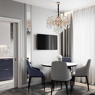 Подвесная люстра 64*64*96 см, Е14 8x40W, Золото, Янтарный MODELUX premium ML.7001.8P