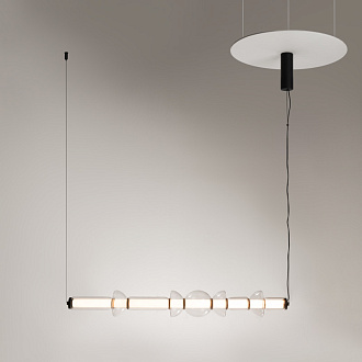 Подвесной светильник 98*16*39,5*137,5 см, LED*39W, 3000 К, Cosmo MOD210PL-L39B3K Maytoni, Черный