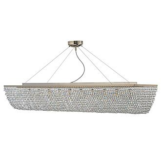 Люстра подвесная **25 см, 10*G9*40W, Arti Lampadari Milano Milano H 1.5.120X30.102 N, Никель
