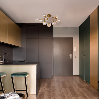 Потолочная люстра Maytoni Dallas MOD545PL-12G, диаметр 60 см, золото